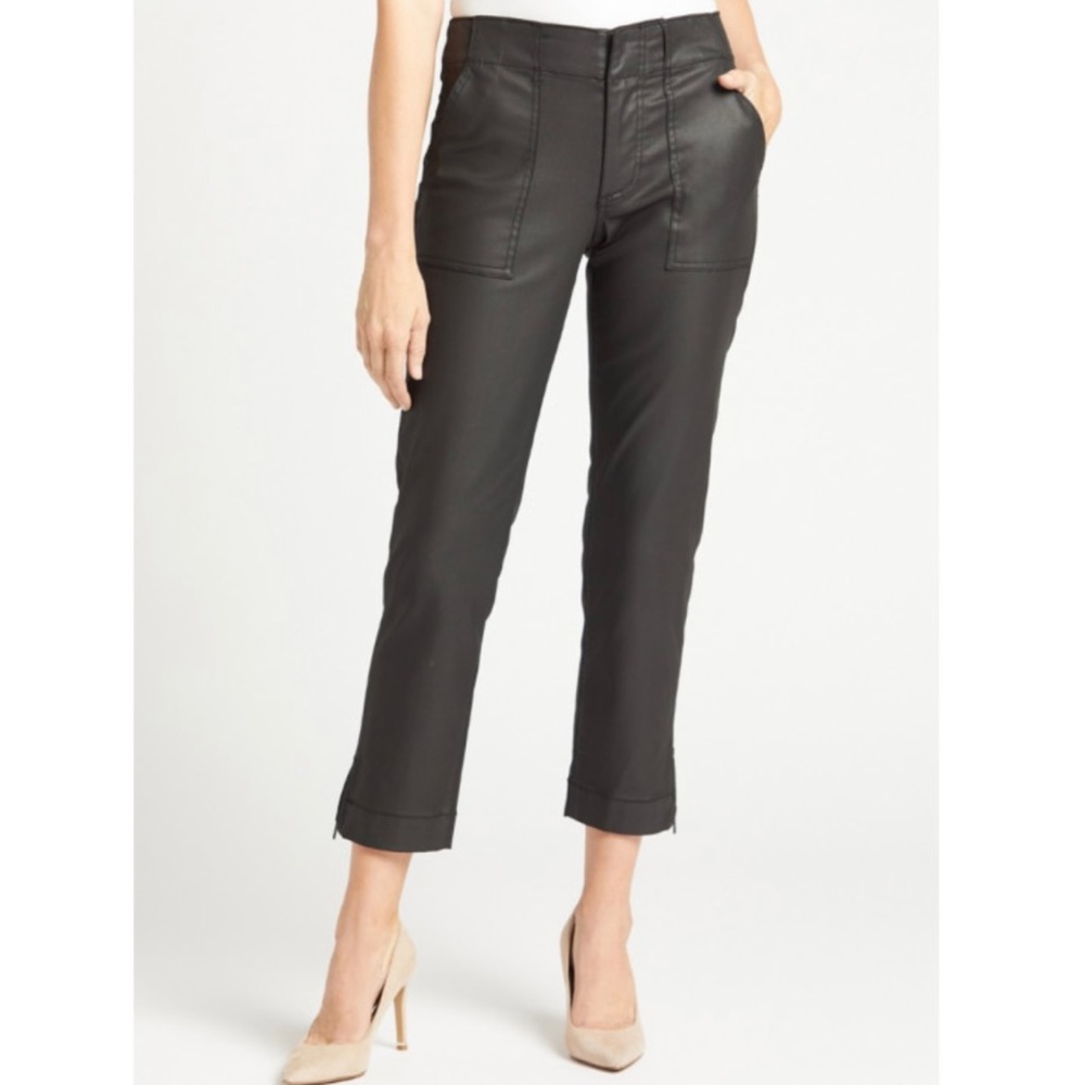 Evereve Kut From The Kloth Coated Reese Utility Pant Black